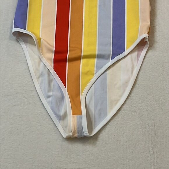 NWOT NIKE Colorful Stripes Tank Bodysuit - Size Small - Picture 5 of 12